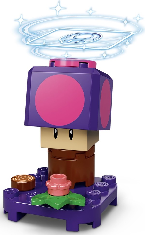 Poison Mushroom, Super Mario Brothers, Lego, Model Kit